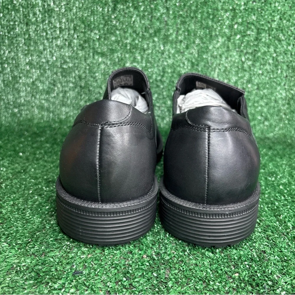 Shoes For Crews‎ “Statesman” Cap Toe Slip On Oxfords Mens Size 12 - NEW